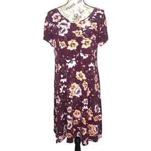 Mix by 41Hawthorn (M) Alison Knit T-Shirt Dress - Stitch Fix Floral Swing